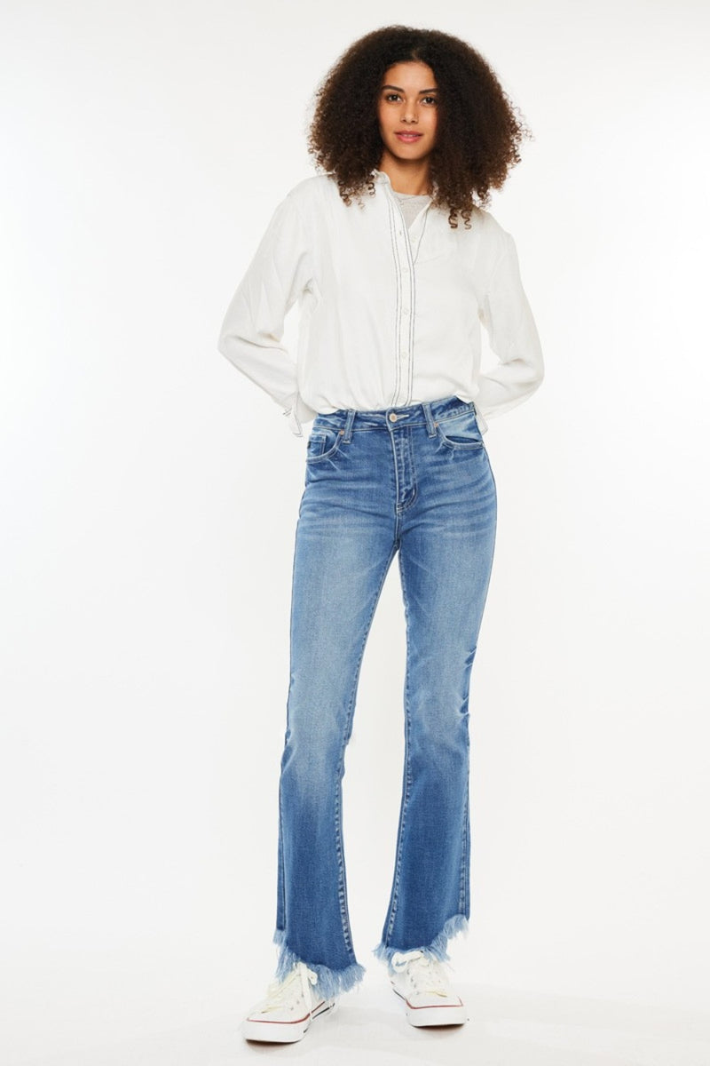 Blair Kancan High Rise Frayed Hem Jeans