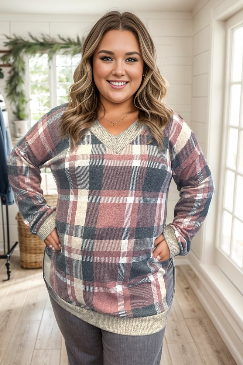 Absolute Dream Plaid Pullover