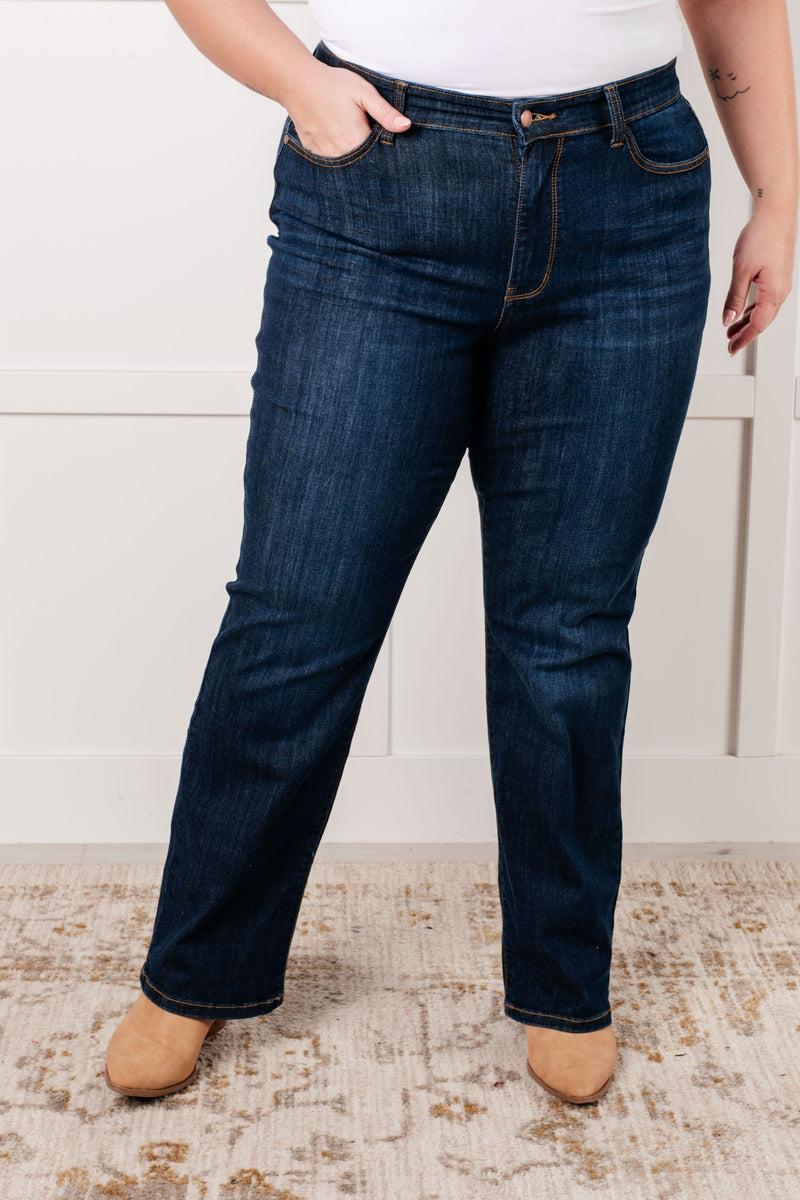 Alaina High Rise Classic Straight Judy Blue Jeans
