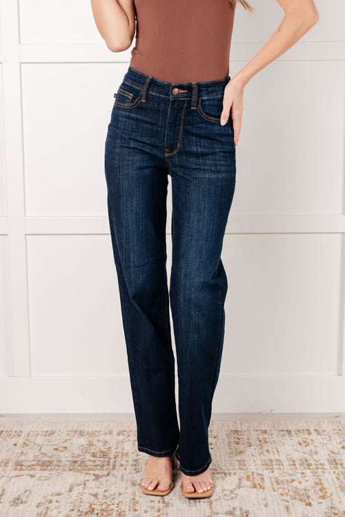 Alaina High Rise Classic Straight Judy Blue Jeans