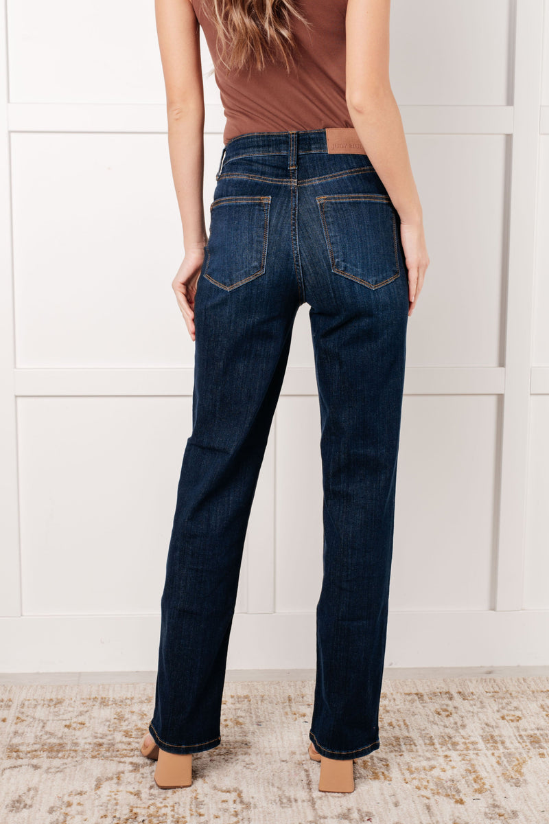 Alaina High Rise Classic Straight Judy Blue Jeans