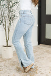 Alexis High Rise Control Top Slit Hem Slim Bootcut Judy Blue Jeans