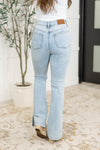 Alexis High Rise Control Top Slit Hem Slim Bootcut Judy Blue Jeans
