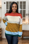 As The Leaves Change Colorblock Sweater