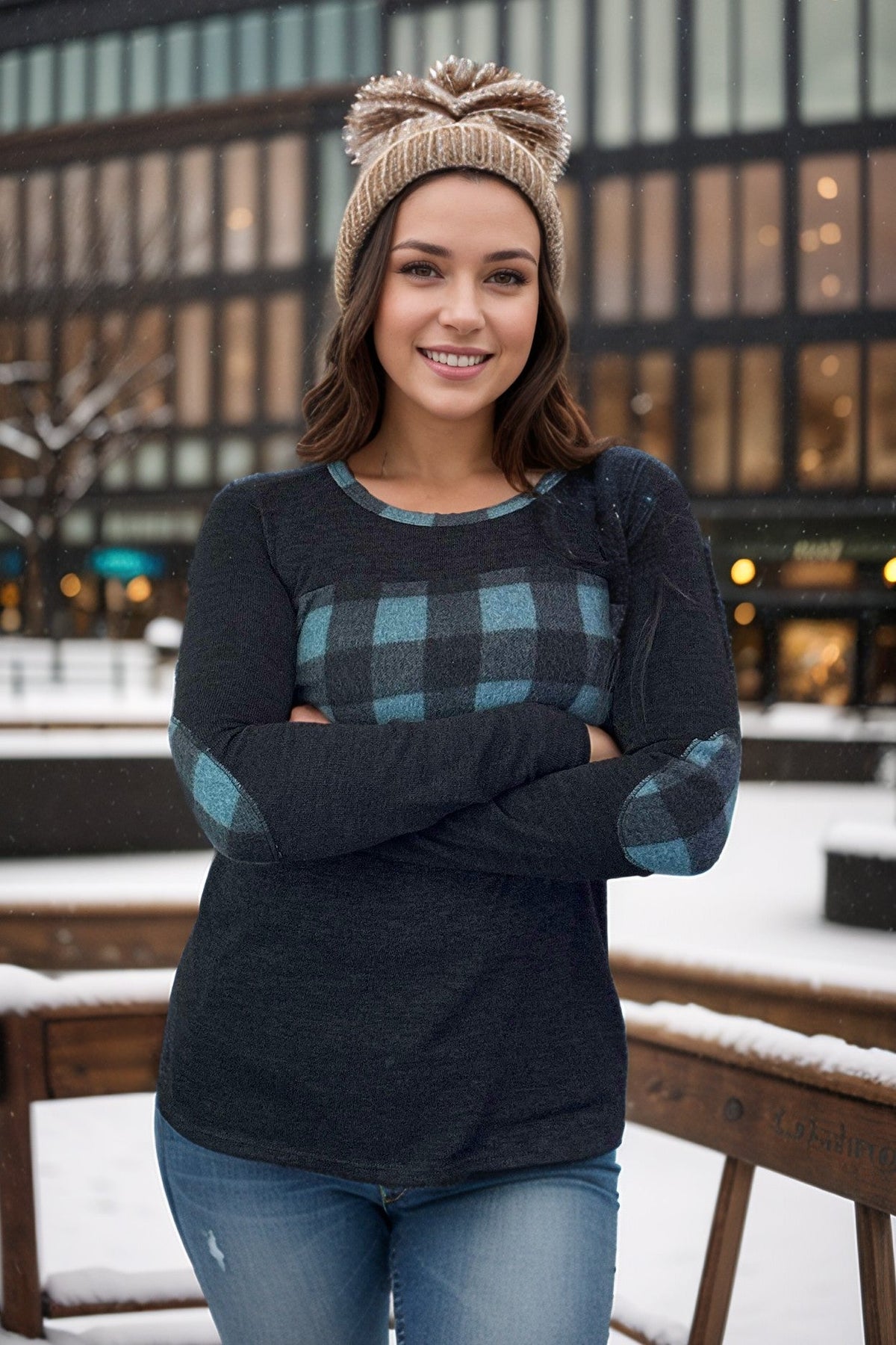 Balanced in Teal Pullover