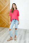 Bare Necessitee Relaxed Tee in Hot Pink