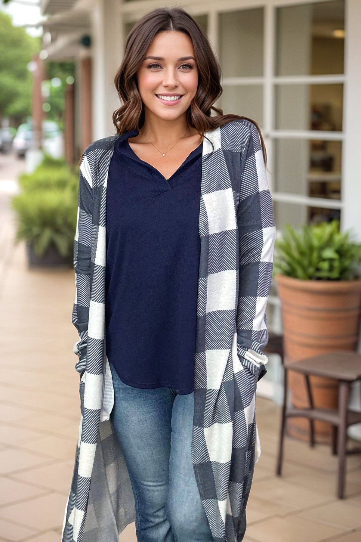 Blizzard Plaid Duster