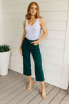 Briar High Rise Control Top Wide Leg Crop Judy Blue Jeans in Teal