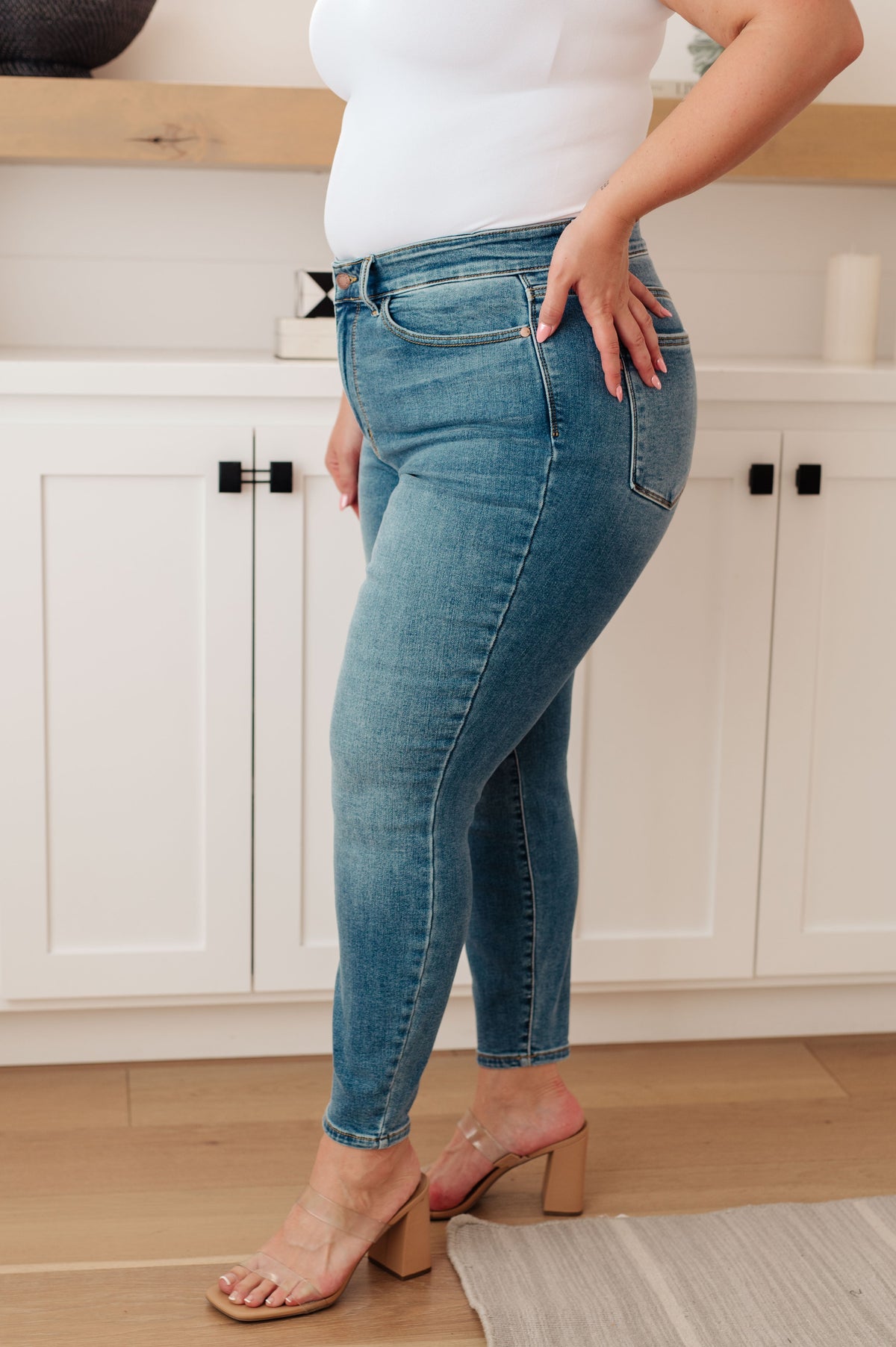 Bryant High Rise Thermal Skinny Judy Blue Jeans