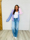 Coffee Date Color Block Cardigan