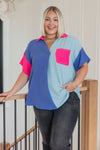 Color Me Cool Color Block Top
