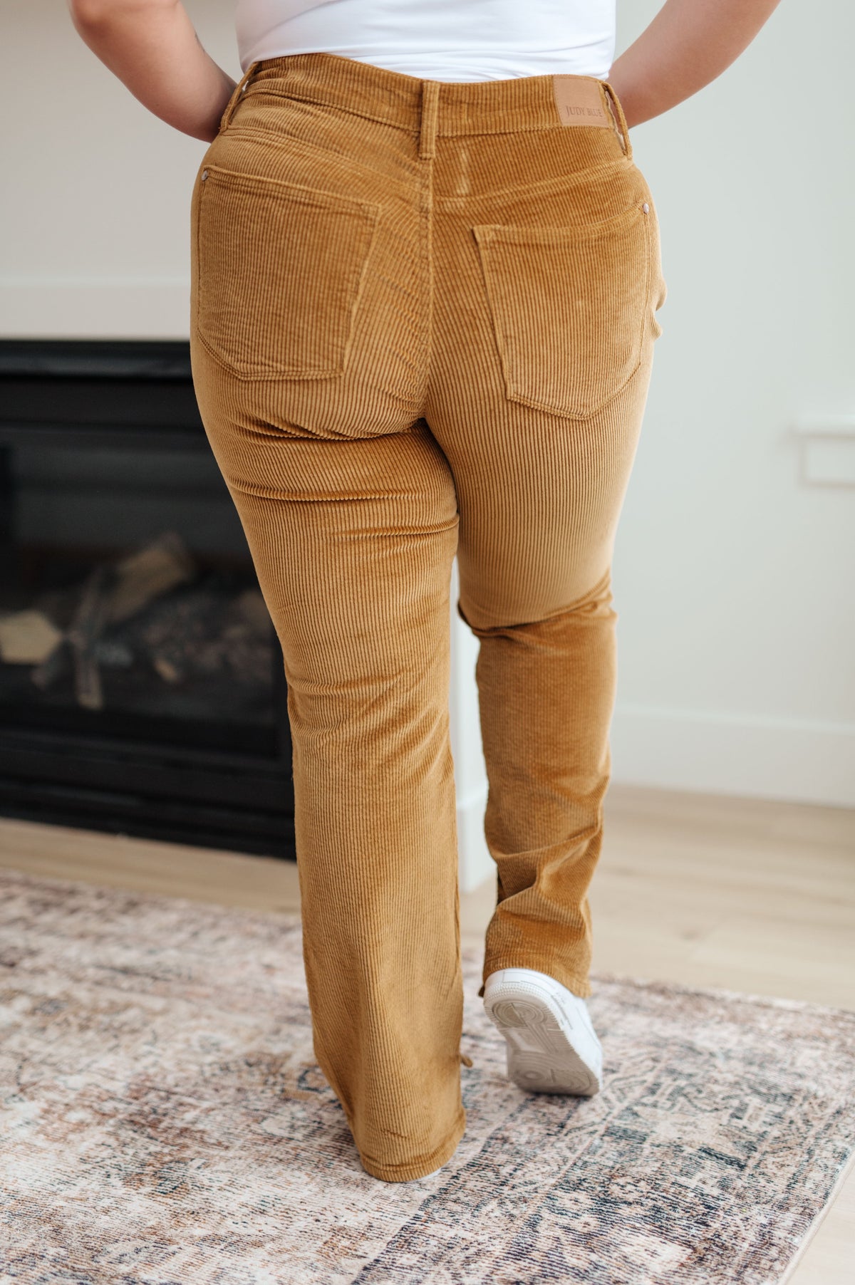 Cordelia Bootcut Corduroy Judy Blue Pants in Camel