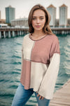 Crossing Paths Waffle Knit Top