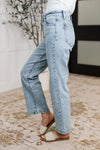 Debbie High Rise Stone Wash Straight Fit Judy Blue Jeans