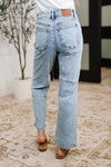 Debbie High Rise Stone Wash Straight Fit Judy Blue Jeans