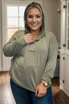 Devine Olive Hooded Pullover