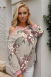 Dusty Floral Cold Shoulder