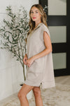Easy Hustle High Neck Dress in Ash Mocha