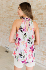 Feeling Lovely Floral Halter Blouse