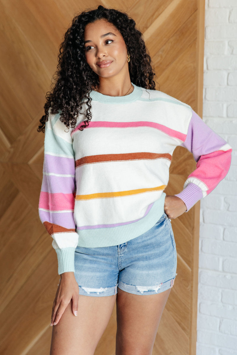 Marissa Flawless Features Striped Sweater