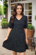 Flirty Ava Black Dress