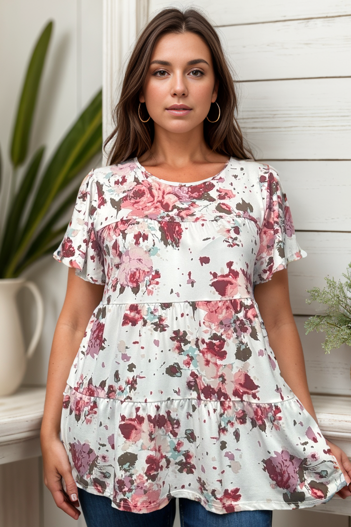 Floral Belle Tiered Top