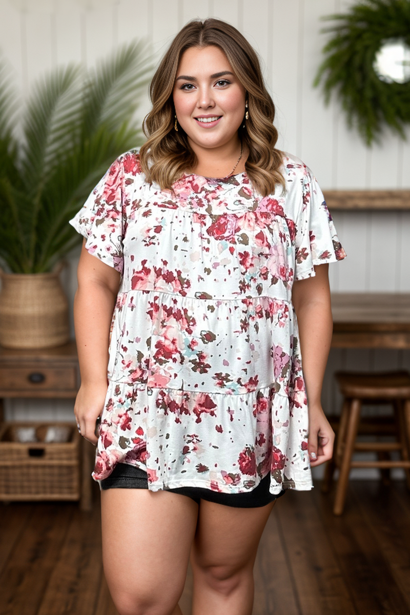 Floral Belle Tiered Top