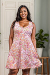 Floral Excitement  Swing Dress