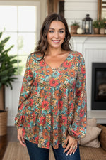 Freedom with Fall Floral Waffle Knit