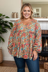 Freedom with Fall Floral Waffle Knit