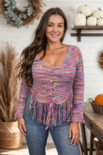 Fringed Beauty Pullover