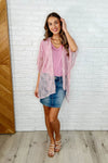 Good Days Ahead Lace Kimono In Mauve