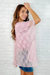 Good Days Ahead Lace Kimono In Mauve