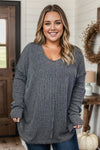 Gunmetal Grey Knit Pullover