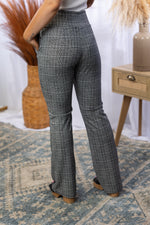 Headed Uptown - Plaid Flare Pants