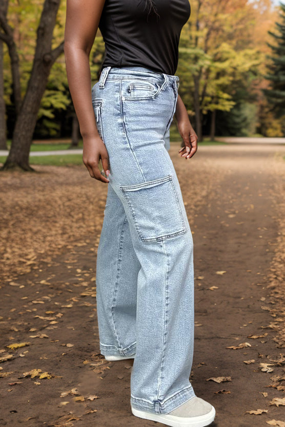 High Energy Judy Blue Cargo Jeans