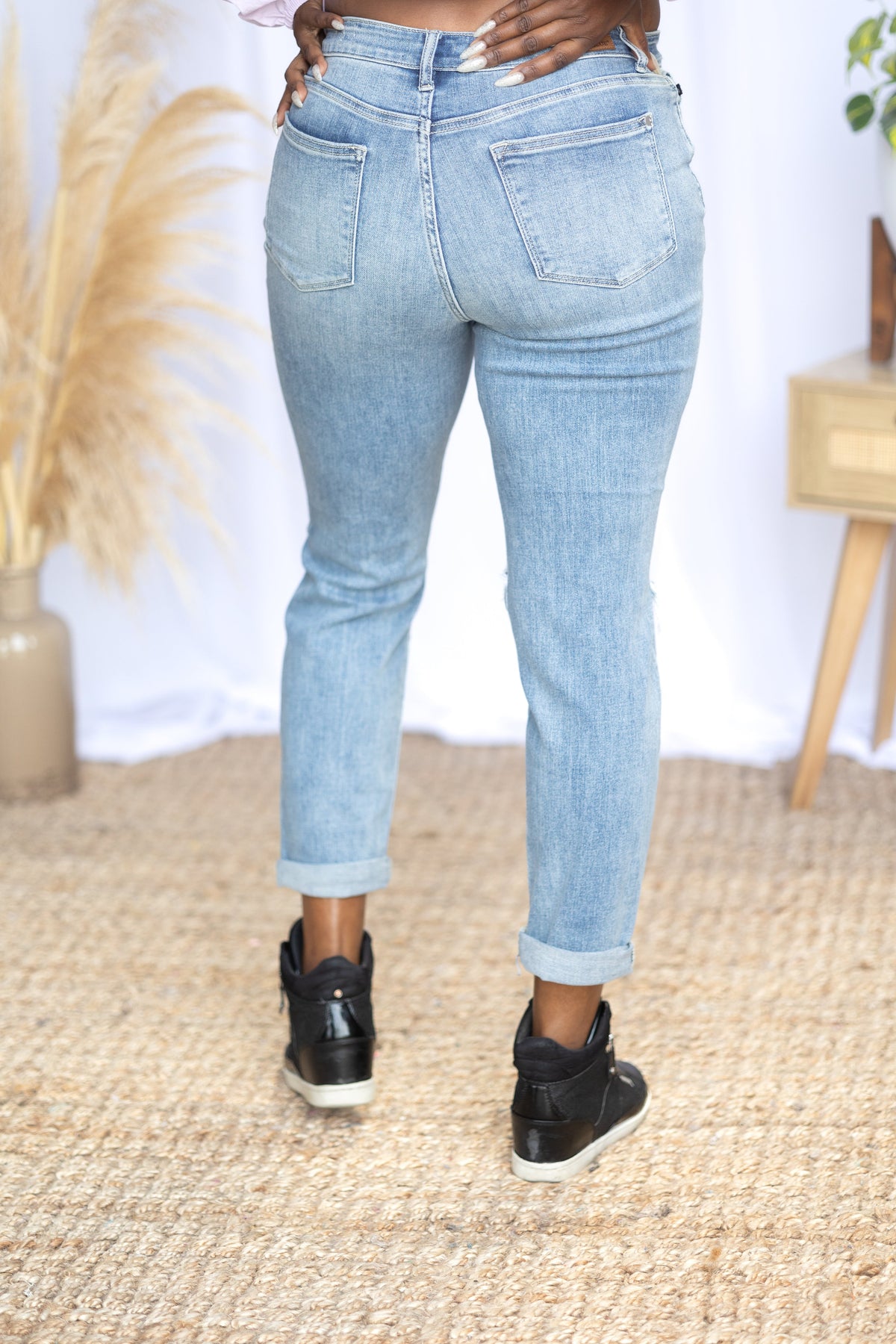 Home Run Judy Blue Double Cuff Jeans