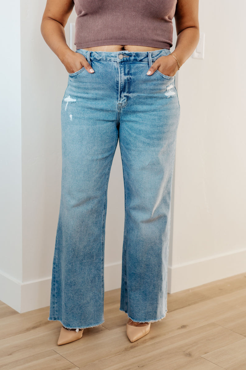 Hope High Rise Wide Leg Judy Blue Jeans