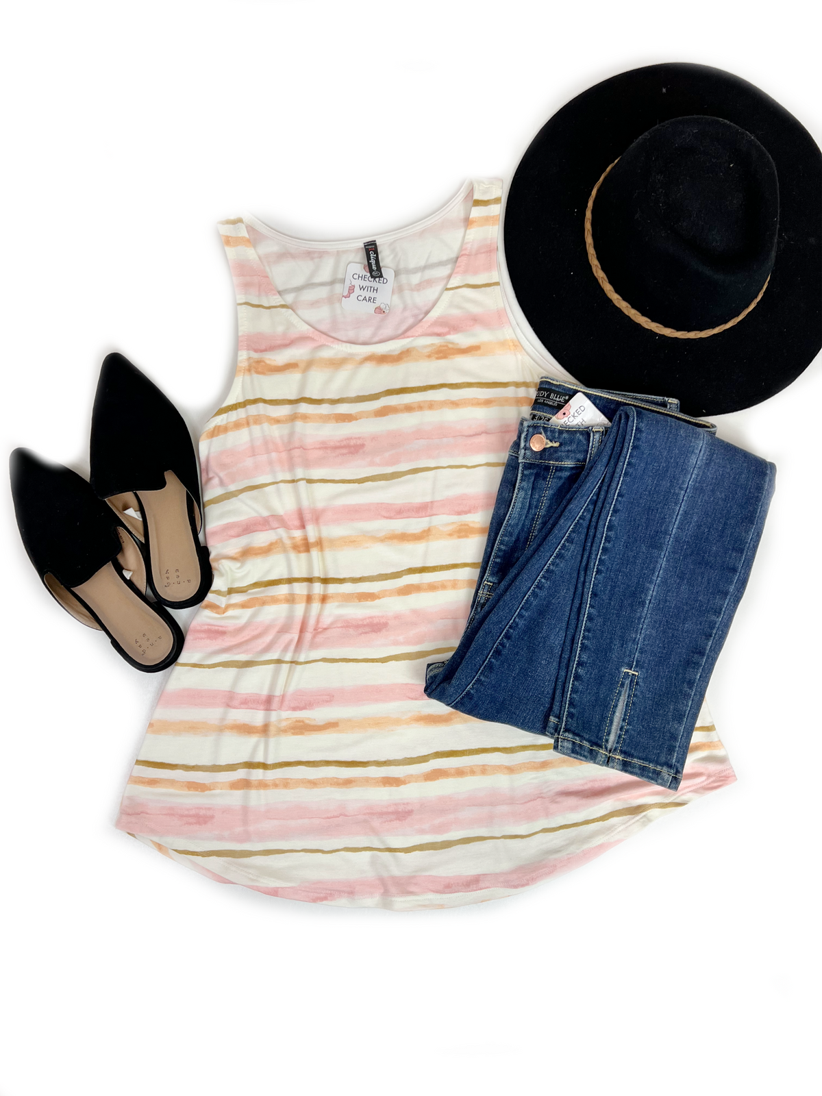 Gold Lining Tank Top