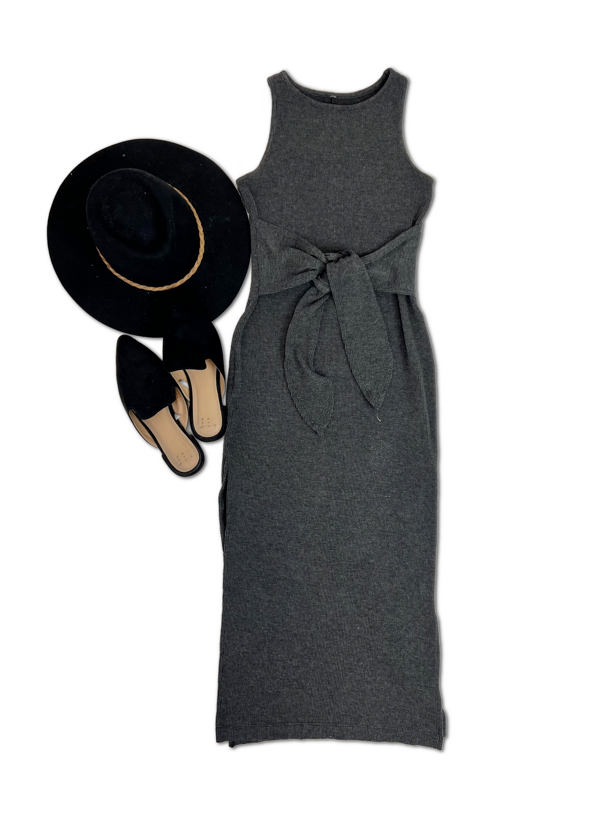 Embrace Your Beauty Charcoal Dress