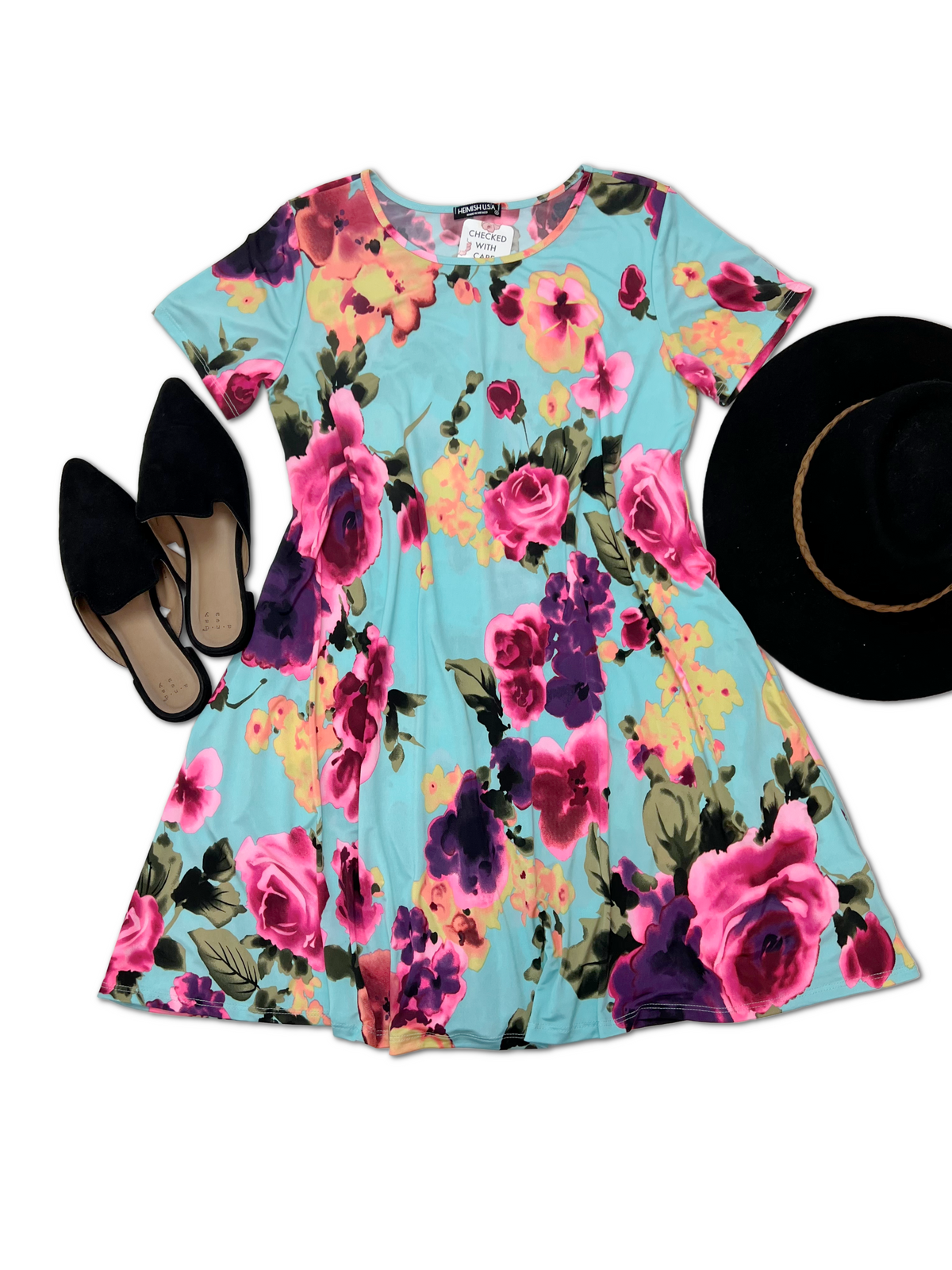 Radiating Roses Dress