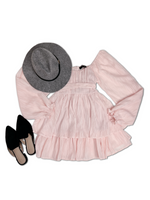 Charming Chiffon Dress - Blush