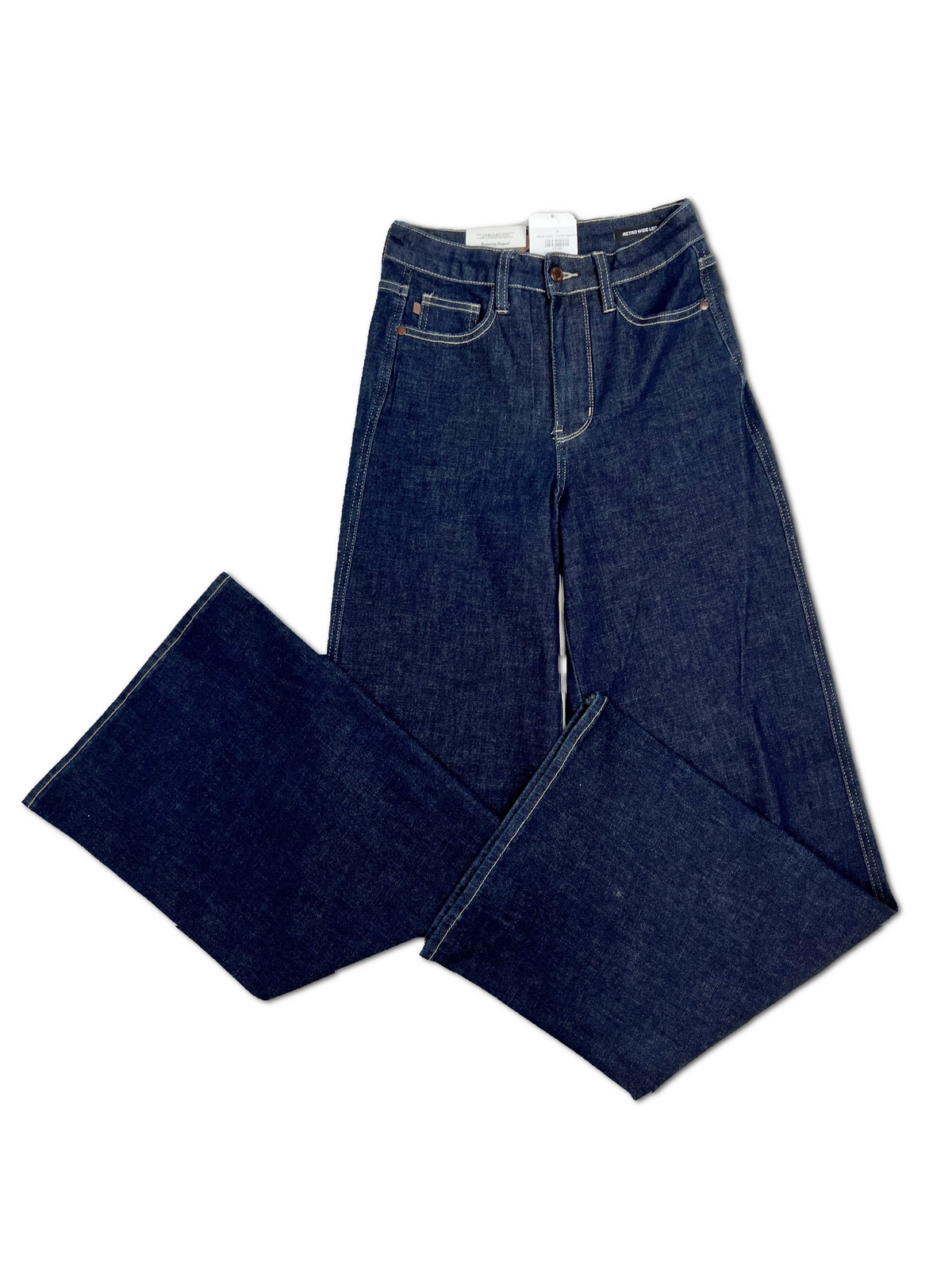 Midnight Denim Judy Blue Retro Wide Leg Jeans