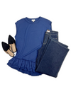 Sharona Navy Tunic