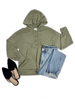 Devine Olive Hooded Pullover