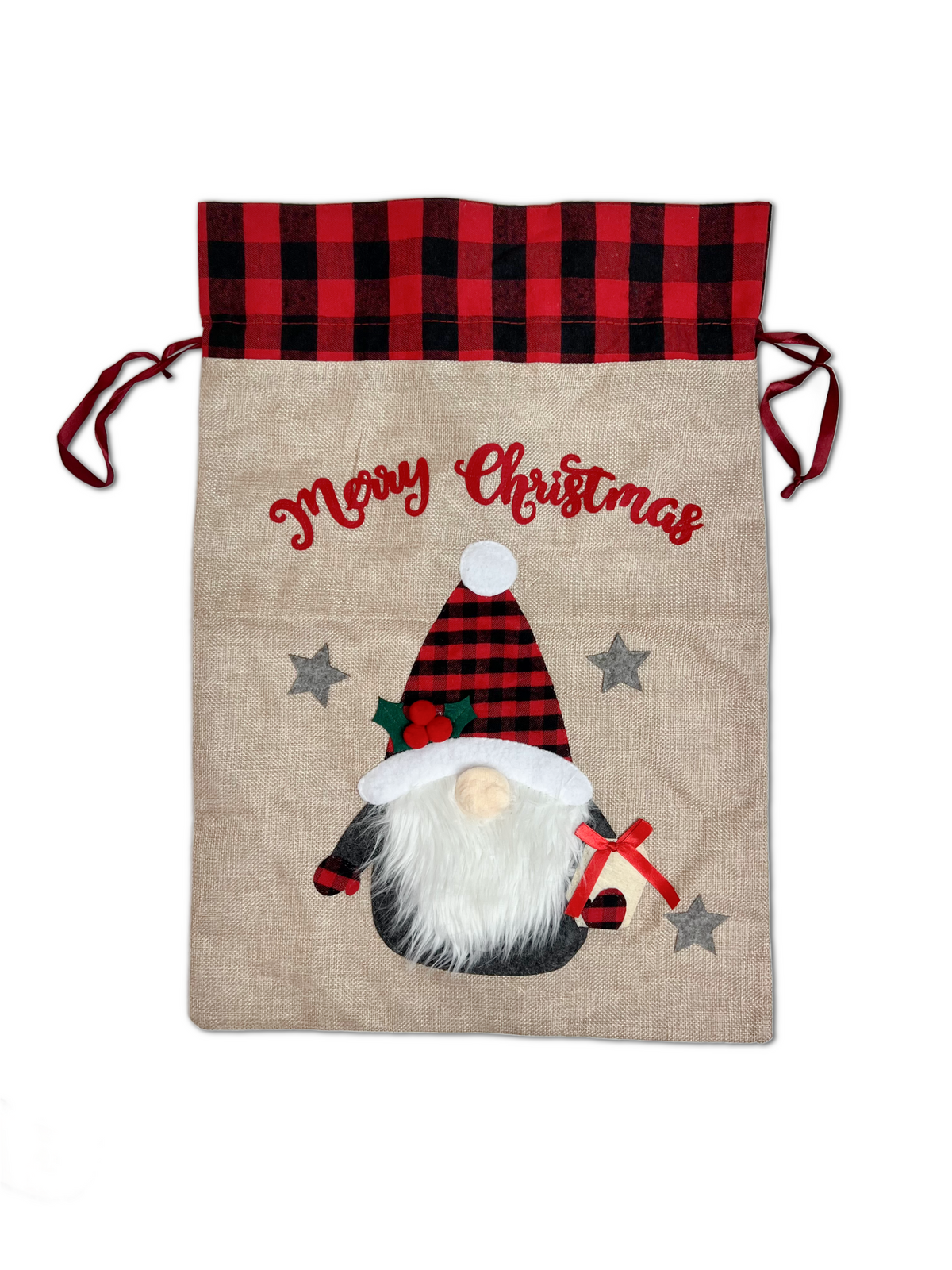 Gnome For The Holidays Santa Sack