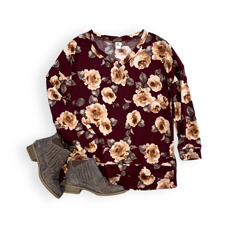 A Class Act Floral Sweater