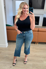Hayes High Rise Wide Leg Crop Judy Blue Jeans