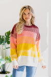 Lustrous Rose Colorblock Sweater