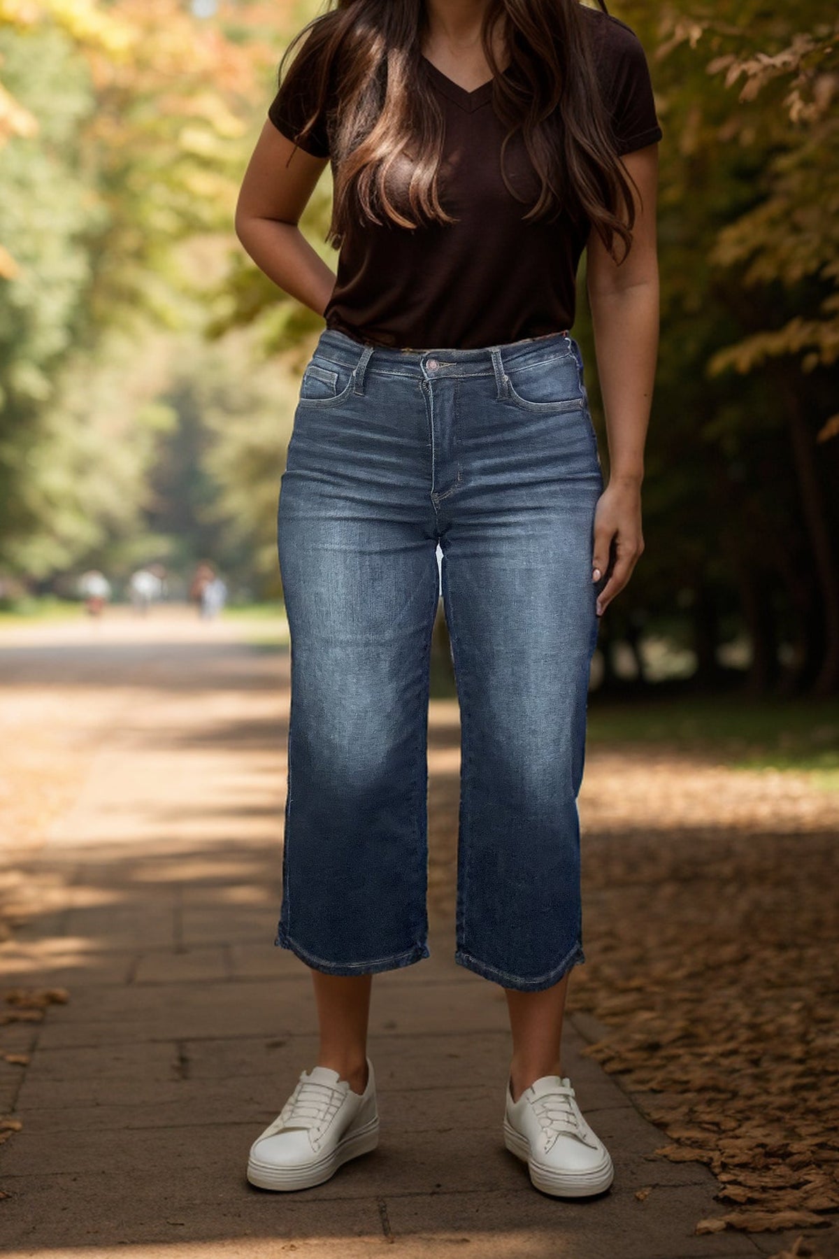 Joyfully Cropped Judy Blue Tummy Control Jeans